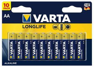 Varta Longlife AA Baterie 10ks (EU Blister)