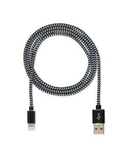CUBE1 nylon datový kabel USB > Lightning, 1m,Black