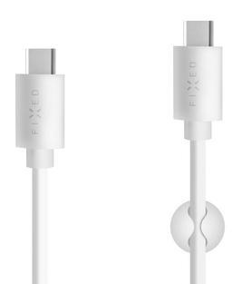 FIXED datový kabel USB-C/USB-C, USB 2.0, 1m, White