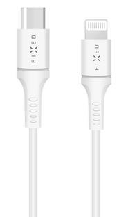 FIXED datový kabel USB-C/Lightning, MFI, 1m, White