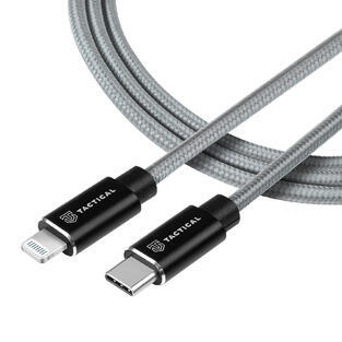 Tactical Fast Rope Cable USB-C/Lightning MFi, Grey