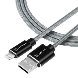 Tactical Fast Rope Cable USB-A/Lightning MFi, Grey