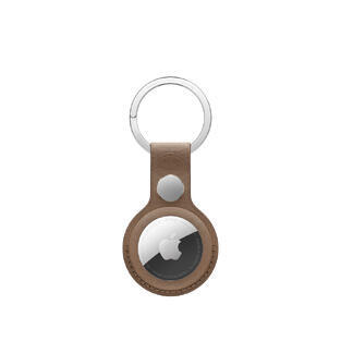 AirTag FineWoven Key Ring Taupe