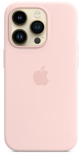iPhone 14 Pro Silicone Case MagSafe - Chalk Pink