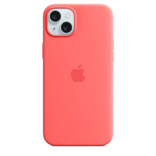 iPhone 15 Plus Silicone Case MagSafe Guava
