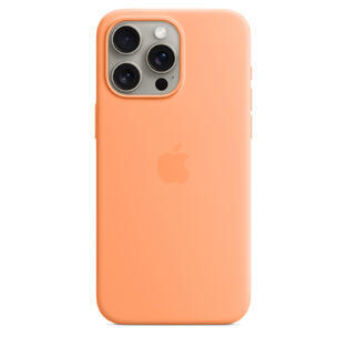 iPhone 15 Pro Max Silicone Case MagSafe Orange Sor