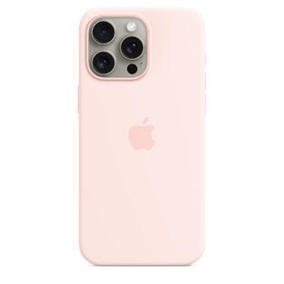 iPhone 15 Pro Max Silicone Case MagSafe Light Pink