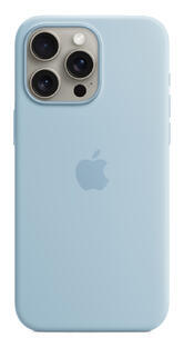 iPhone 15 Pro Max Silicone Case MagSafe Light Blue