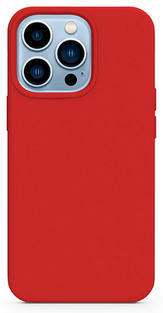 Epico Silicone Case Magnetic iPhone 13, Red