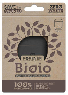 Forever Bioio pouzdro pro Apple AirPods 1/2, černé