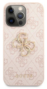 Guess Big 4G Metal Logo Case iPhone 13 Pro, Pink