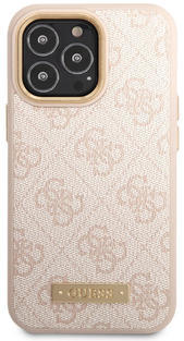 Guess PU 4G MagSafe Case iPhone 14 Pro, Pink