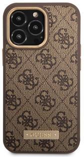 Guess PU 4G MagSafe Case iPhone 14 Pro Max, Brown