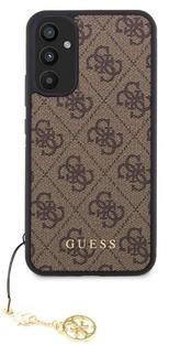 Guess Charms Hard Case 4G Samsung A34 5G, Brown