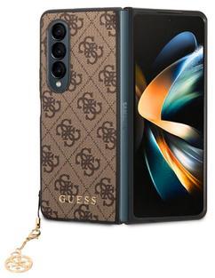 Guess Charms Hard Case 4G Galaxy Z Fold 4, Brown