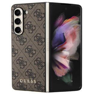 Guess Charms Hard Case 4G Galaxy Z Fold 5, Brown