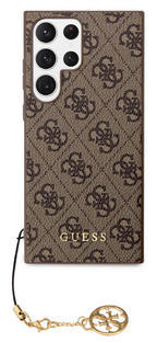 Guess Charms Hard Case 4G Samsung S23 Ultra, Brown