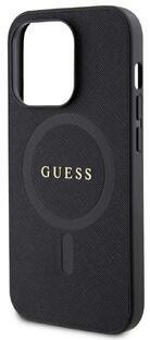 Guess Saffiano MagSafe kryt iPhone 15 Pro Max,Blac