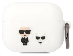 Karl Lagerfeld and Choupette Apple Airpods Pro,WHT