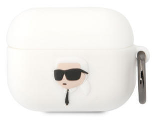 Karl Lagerfeld 3D Logo NFT Karl Airpods Pro, White