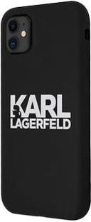 Karl Lagerfeld Silicon Stack Logo iPhone 11, Black