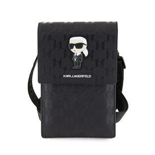 Karl Lagerfeld Saffiano Monogram Wallet Bag Ikonik