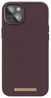 Njord Genuine Leather Case iPhone 14 Plus, Dark Br