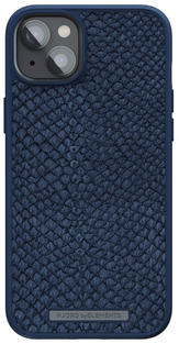 Njord Salmon Leather Case iPhone 14 Plus, Blue