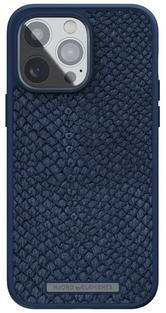 Njord Salmon Leath.Case iPhone 13/14 Pro Max, Blue
