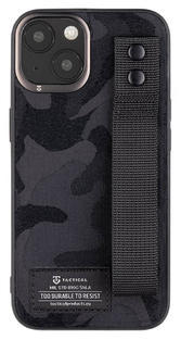 Tactical Camo Troop kryt iPhone 13, Black