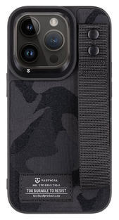 Tactical Camo Troop kryt iPhone 14 Pro, Black