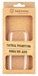 Tactical TPU pouzdro Nokia 105 (2019), Clear
