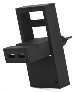 USBEPOWER ROCK Pocket charger 2Ports stand Black