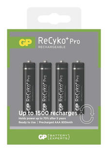 Baterie GP AAA ReCyko+ PRO nab. 800mAh 4ks