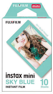 Fujifilm Instax mini modrý rámeček 10 ks fotek