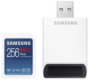 Samsung SDXC 256GB PRO PLUS + USB adaptér