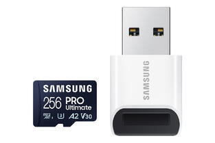 Samsung micro SDXC 256GB PRO Ultimate + USB adapté