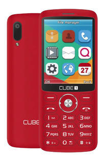 CUBE1 F700 elegantní tlačítkový telefon - Red