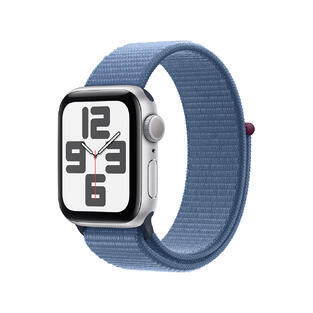 Apple Watch SE 44mm Silver, Blue Sport Loop