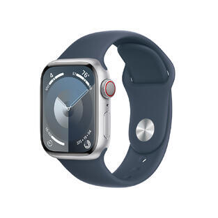 Apple Watch S9 Cell 41mm Silver Alu, Blue SB, S/M