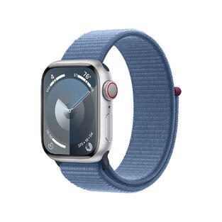 Apple Watch S9 Cell 45mm Silver Alu, Blue Sport L.