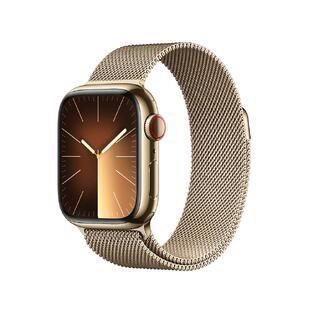 Apple Watch S9 Cell 41mm Gold Steel,Gold Milan L.