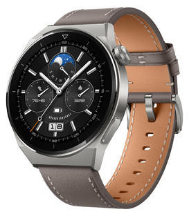 Huawei Watch GT 3 Pro 46 mm Titan + gray leather