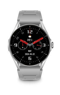 Chytré hodinky ALIGATOR Watch AMOLED, stříbrné