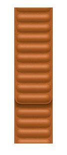 Apple 41mm Golden Brown Leather Link - S/M