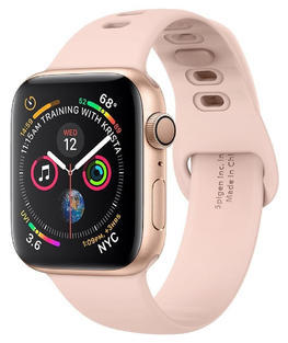SPIGEN Silicone Fit Apple Watch 42/44/45/49mm, Ros
