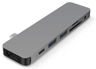 HyperDrive SOLO USB-C Hub MacBook & USB-C, Gray