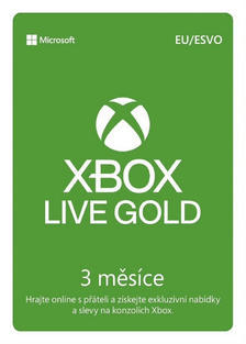 Microsoft Xbox Live Gold Game Pass 3 měsíce