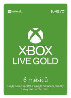 Microsoft Xbox Live Gold Game Pass 6 měsíců