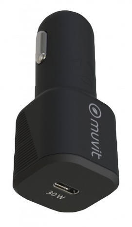 MUVIT For Change Car Charger PD 30W, Black